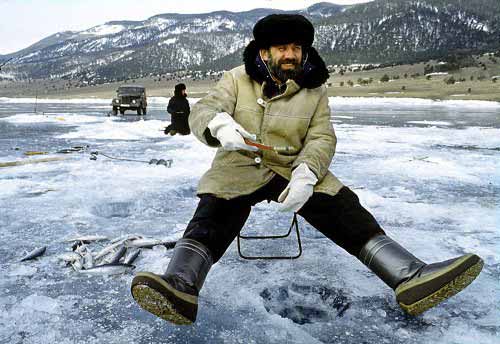 ловля рыбы зимой на Байкале
